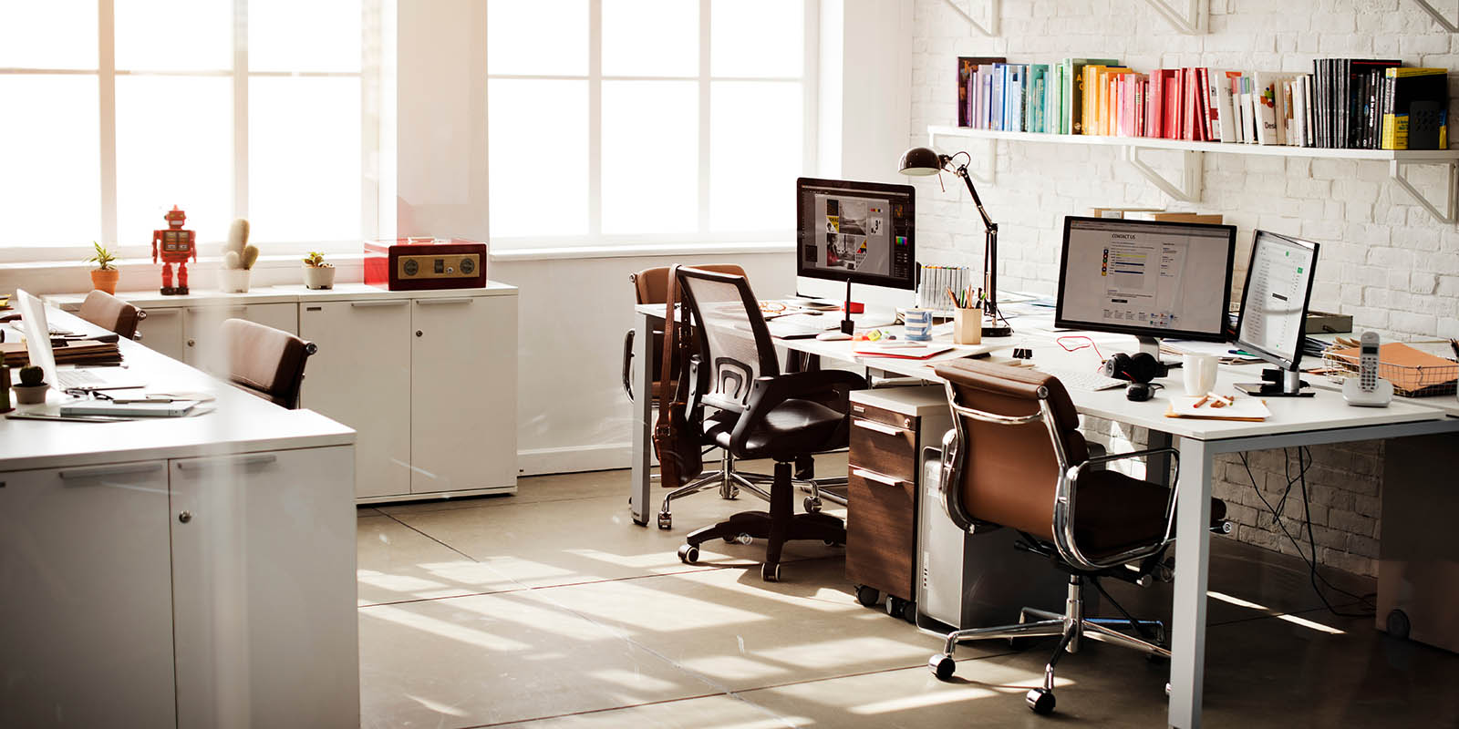 Contemporary Room Workplace Office Supplies Concept